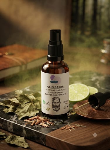 Olio per Barba BIO Patchouli- lime-cedro