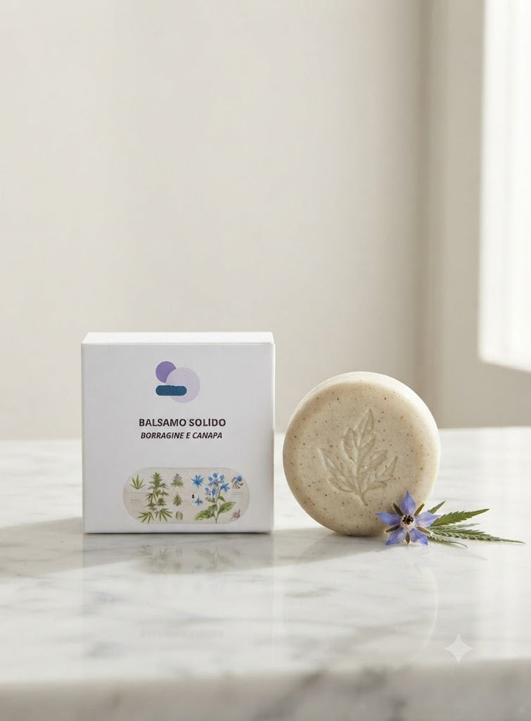 Balsamo Solido Bio Borragine e Canapa