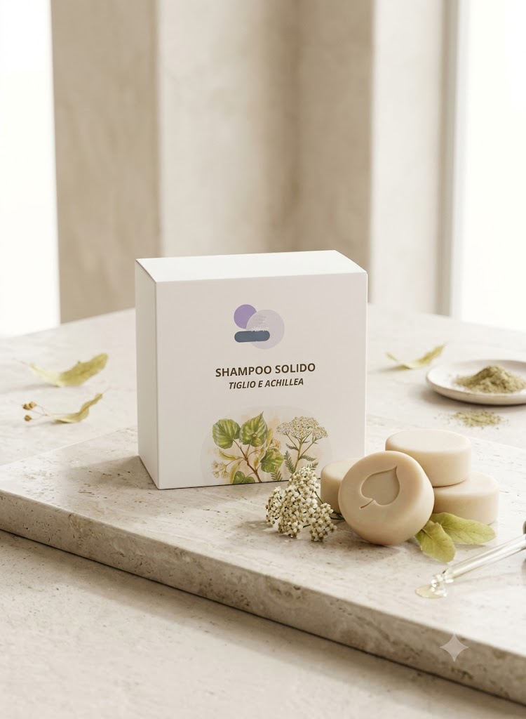 Shampoo Solido Bio Tiglio e Achillea