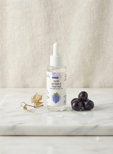 Siero Viso Retinolo Vegetale e Flavonoidi dell'Uva
