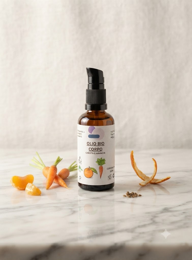 Olio Bio Corpo Carota e Arancia