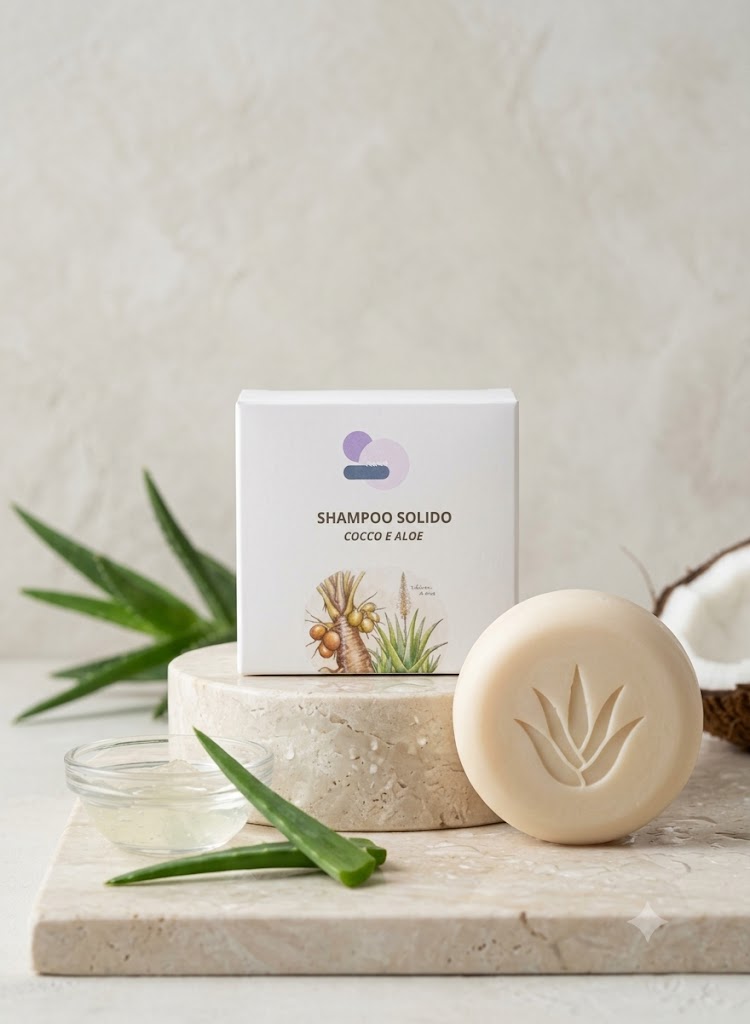 Shampoo Solido Bio Cocco e Aloe