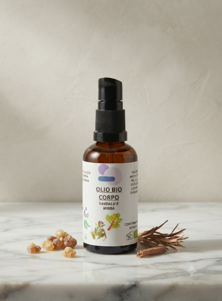 Olio Bio Corpo Sandalo e Mira
